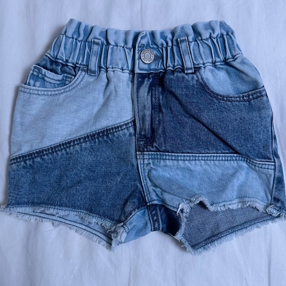 GAP Toddler Denim Just Like Mom Patchwork Shorts